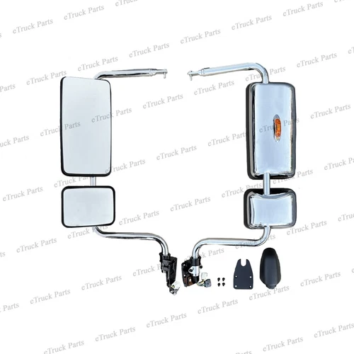 Driver Power Signal Mirror Chrome LH 87094E0873 for 2008+ Hino 268/338/L/XL