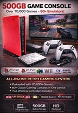 Plug-And-Play TV Retro Gaming 70000+ Games for PS2 PSP Wii DC GAMECUBE