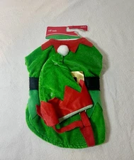 PET DOG HOLIDAY CHRISTMAS ELF COSTUME SIZE MEDIUM NEW