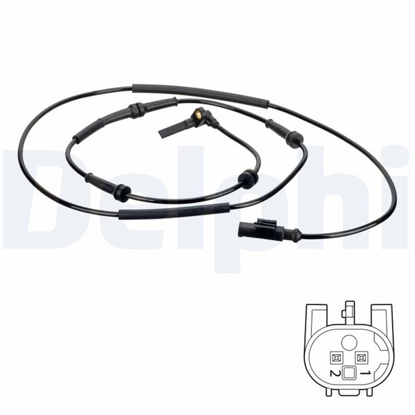Delphi Abs Sensor Raddrehzahl SS20635 FüR Alfa 147 16V Spark 937 AXA1A AXB1A Eco-image
