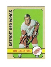 Tim Ecclestone 1972-73 Topps Card #33 Signed