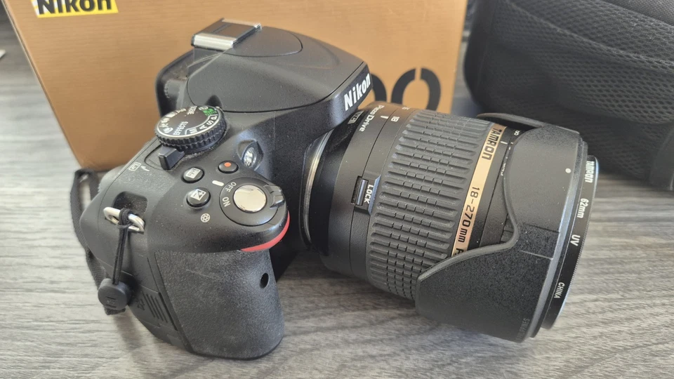 Nikon Digitalkamera D5100 Zubehörpaket Tamron BOO8N 18-270 Objektiv + UV-Filter - Bild 2 von 4