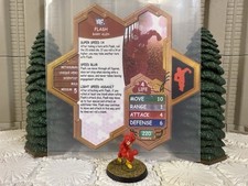 Heroscape Custom Flash Double Sided Card  Figure w/ Sleeve DC