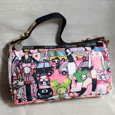 LeSportsac x tokidoki Mini Handbag Citt Rosa City Nylon Multicolor w/Carabiner
