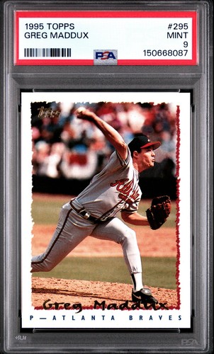1995 Topps Greg Maddux #295 card