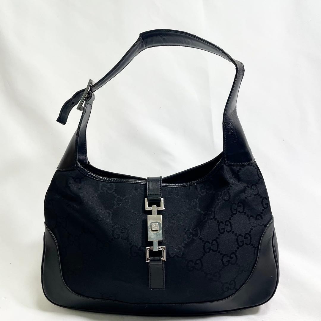 Authentic Gucci One Shoulder GG Pattern Jackie Ca… - image 2
