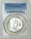 1950 Franklin Half Dollar PCGS MS64FBL Frosty White PQ New Holder #R323F