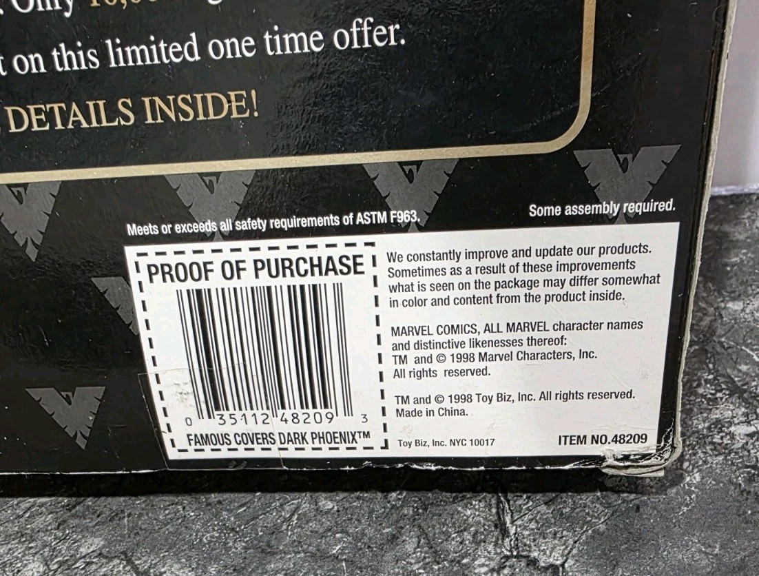 Marvel Dark Phoenix Famous Cover Series 8" Action Figure 1998 Toy Biz