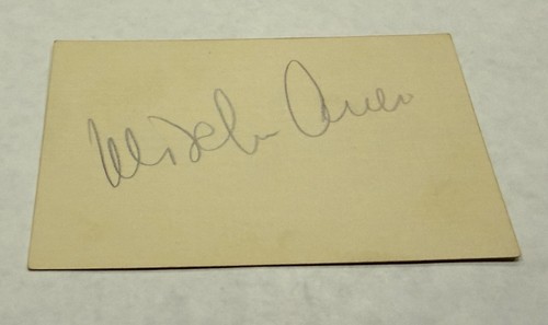 Ancienne carte autographe signée Misha Auer acteur d. 1967 film TV My Man Godfrey - Photo 2/9