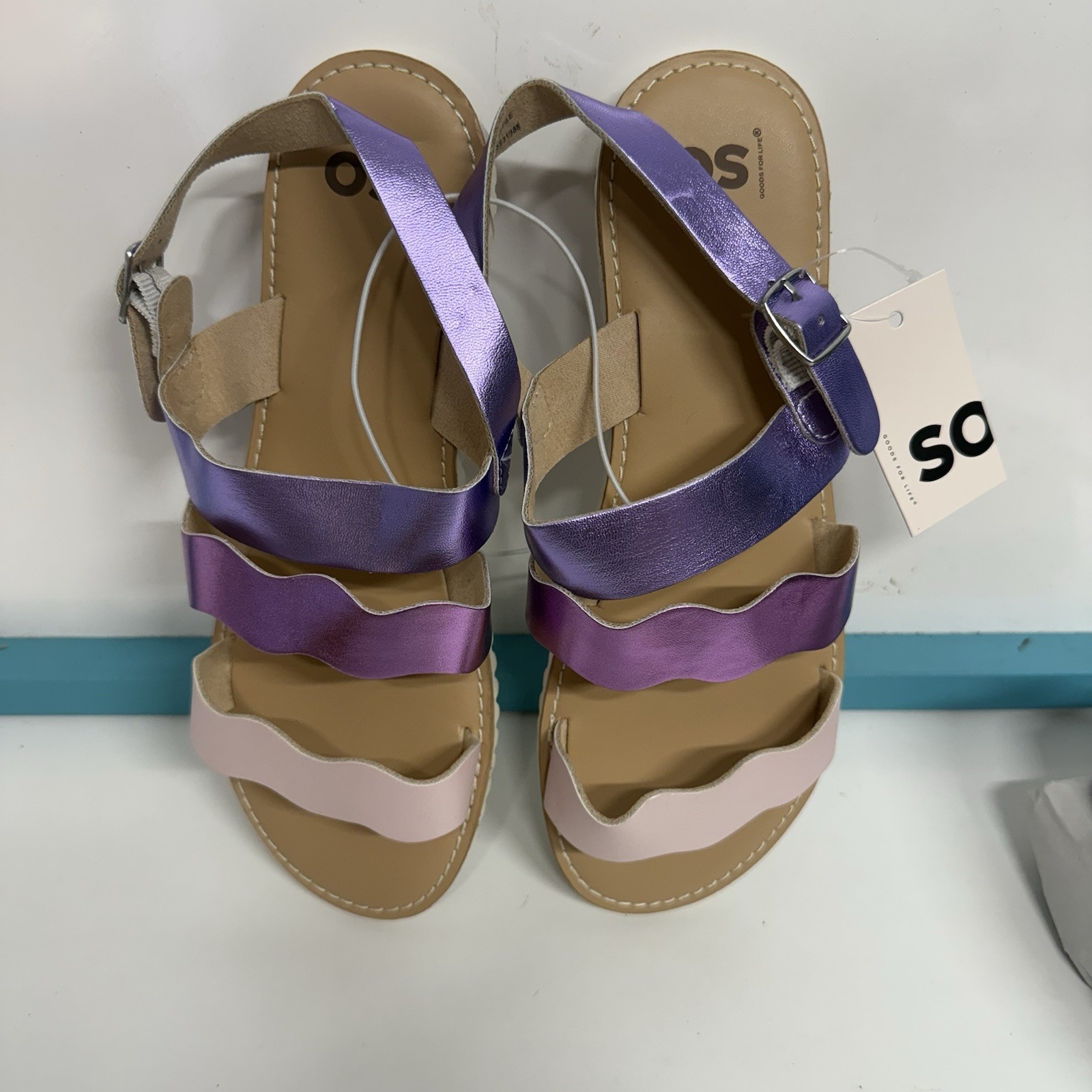 SO Girls Grayce Lilac Sandals Size 4 New with Tags Free Shipping