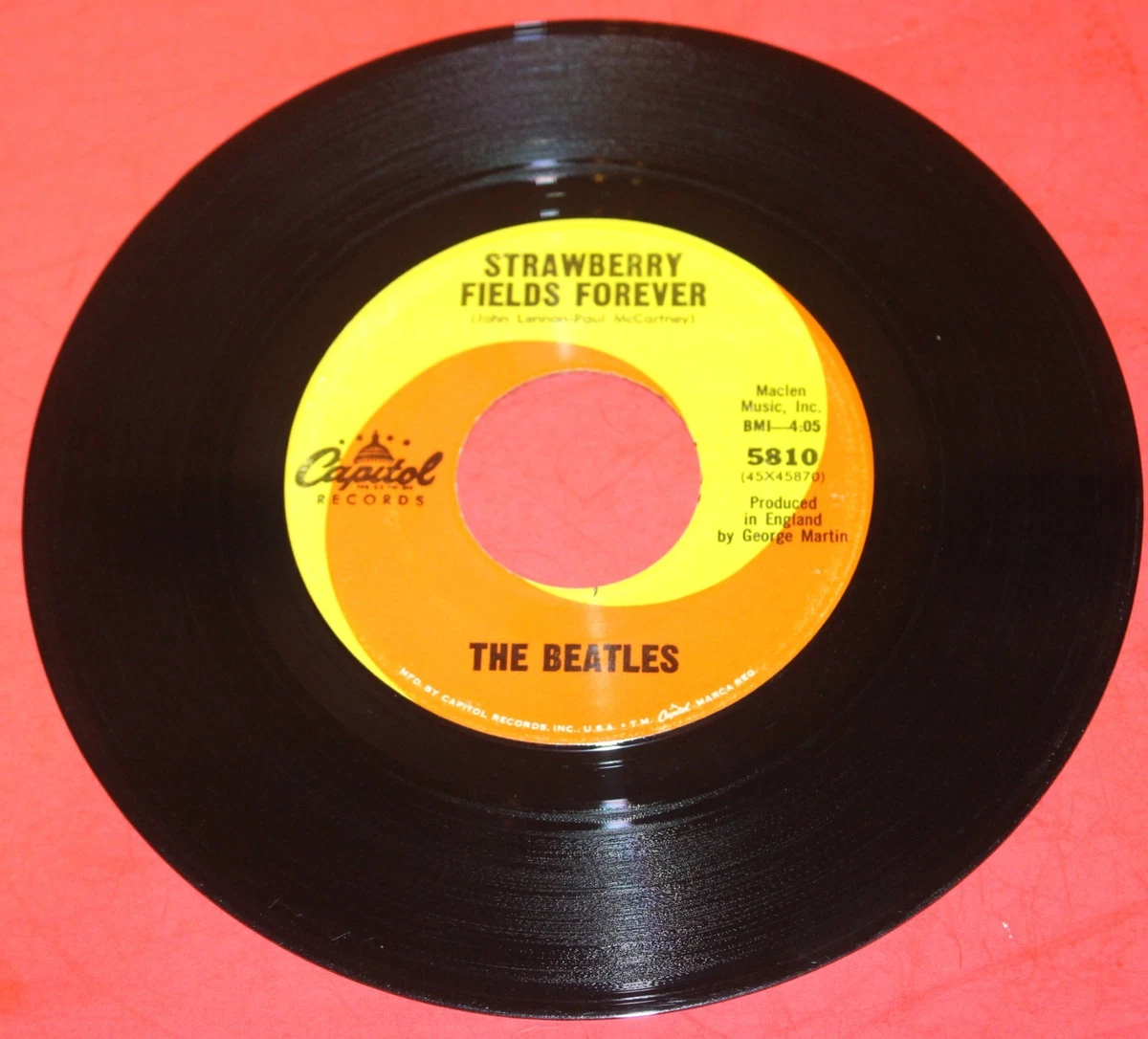 Beatles Strawberry Fields Indiana Vinyl Records for sale - eBay