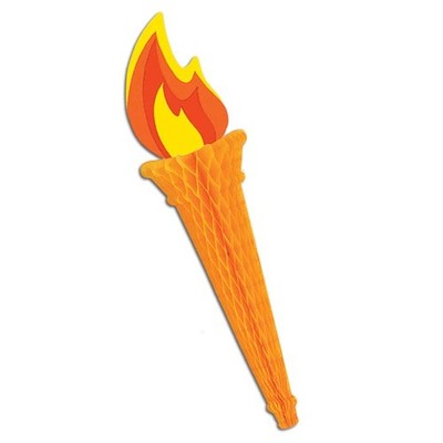 Wabenball Olympiafackel 62 cm