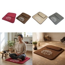 Meditation Cushion Seating Pad for Women Square Comfortable Yoga Cushion for