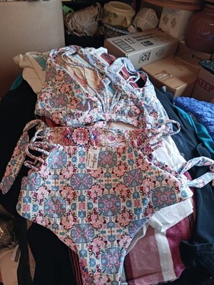 Ladies Nwot 2 Pc Luli Fama Bathing Suit Xsm Top Sm Bottoms