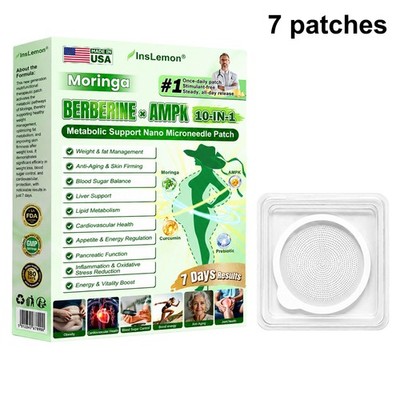 InsLemon Berberine X NAD+ 10-in-1 Nano Microneedle Patches for