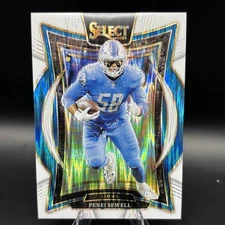 2024 Panini Select - Concourse Penei Sewell #87 White Shock Prizm /199
