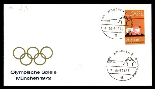 Mayfairstamps Germany FDC 1972 Olympic Games Wrestling First Day Cover aaw_92059