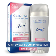 Clinical Strength Antiperspirant Deodorant for Women, 3X Stress Protection, 72Hr