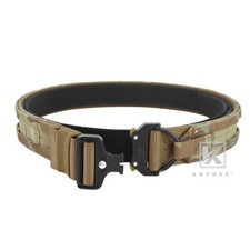 KRYDEX Tactical Belt 1.75inch Heavy Duty Rigger MOLLE D-ring Quick Release Camo