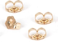 Respaldos Aretes De Oro De 14 Quilates 4 Piezas De Respaldos Aretes De Repuesto