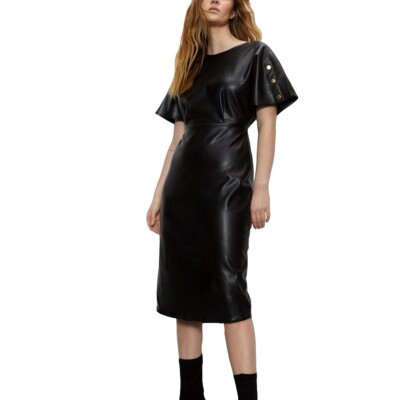 princess polly baby blue dress Black Leather Mini Dresses main image 0