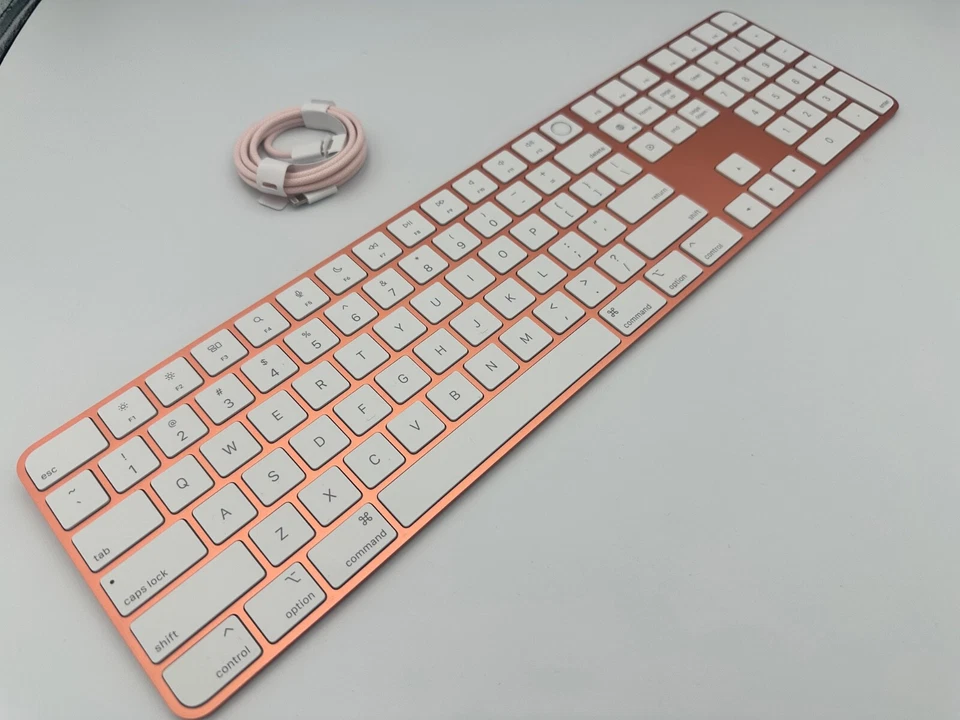 Orange Apple Magic Keyboard W/Touch ID & Numeric Keypad (10 key) A2520 MMMR3LL/A - Image 2 of 4