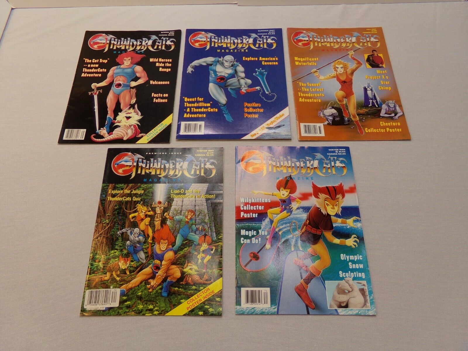Vintage ThunderCats Magazines - All Have Posters Klasyczny, popularny