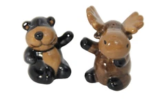 Moose and Bear Salt & Pepper Shaker Set