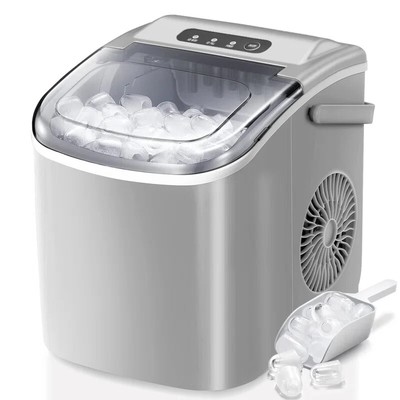 Antarctic Star Ice Maker Ice Maker, 26lbs/24H, self cleaning, for home/camping
