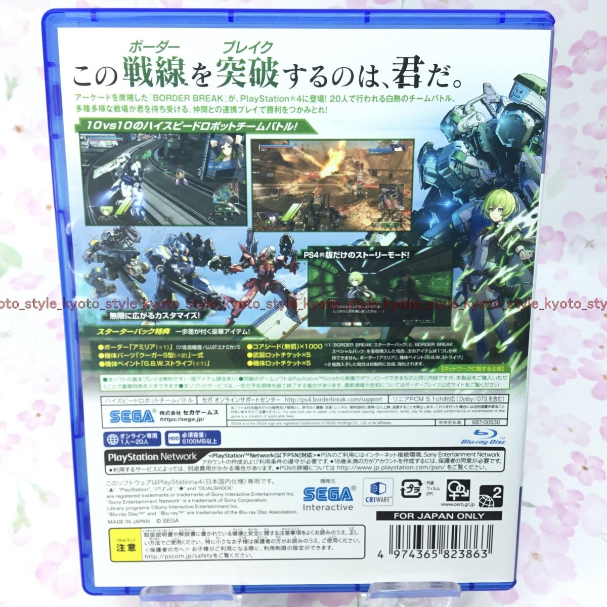 USED PS4 PlayStation 4 BORDER BREAK Starter Pack 23863 JAPAN
