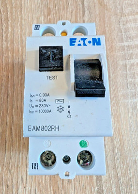 EATON EAM802RH RCD 80A 30MA RCCB EATON 80 AMP RCD 2P 80A MEM EAM802RH