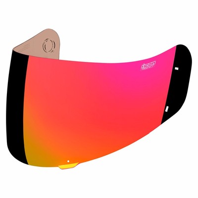 ICON PROSHIELD MOTORCYCLE AIRFRAME ALLIANCE HELMET  VISOR RED CHROME FREE SHIP