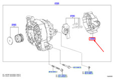 Toyota C-HR MK1 Lichtmaschine Heckdeckel 270390Y150 NEU ORIGINAL