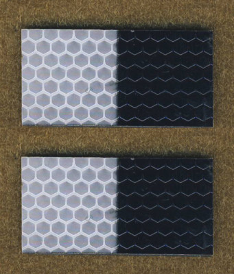 Neu IR Style reflektierender weißer & schwarzer Helm glänzt Moral Patch IFF, SOLAS