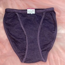 NWT Vtg 90's Victoria  s Secret String Bikini Panties Plum Signature Waistband S