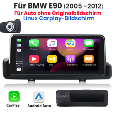 Linux Carplay Autoradio Idrive Für BMW E90 E91 E92 04-2012 GPS Navi SWC BT +KAM