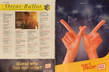 2023 Oscar Mayer Hot Dog Fingers Academy Awards Ballot Keep It Oscar Print Ad