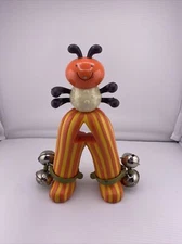 My B Toys Battat Bebop Band Baby Bug Vintage Rattle Jingle Bell Toy 7 3/4" Tall