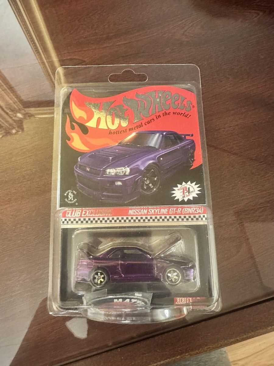 ラスト‼️2020RLC Hotwheels R34 nissan purple 2020 Hot Wheels Red Line Club NISSAN SKYLINE GT-R R34 RLC