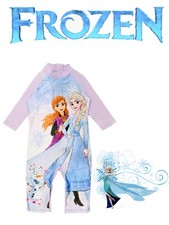 Girls Frozen Swim Sun Suit Surf Beach Holiday Size 2 3 4 5 6 7 8 Years Summer 