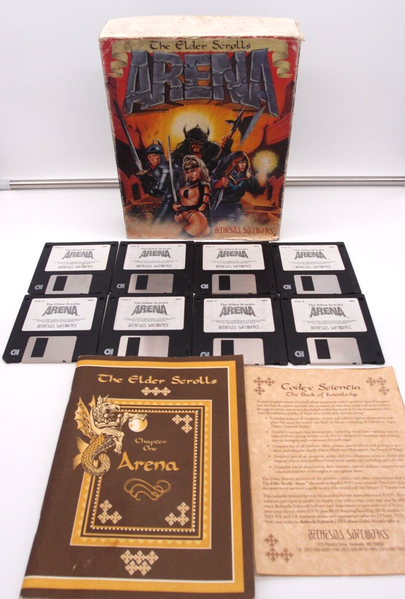 The Elder Scrolls Arena (IBM/DOS, 1993, 8- 3.5