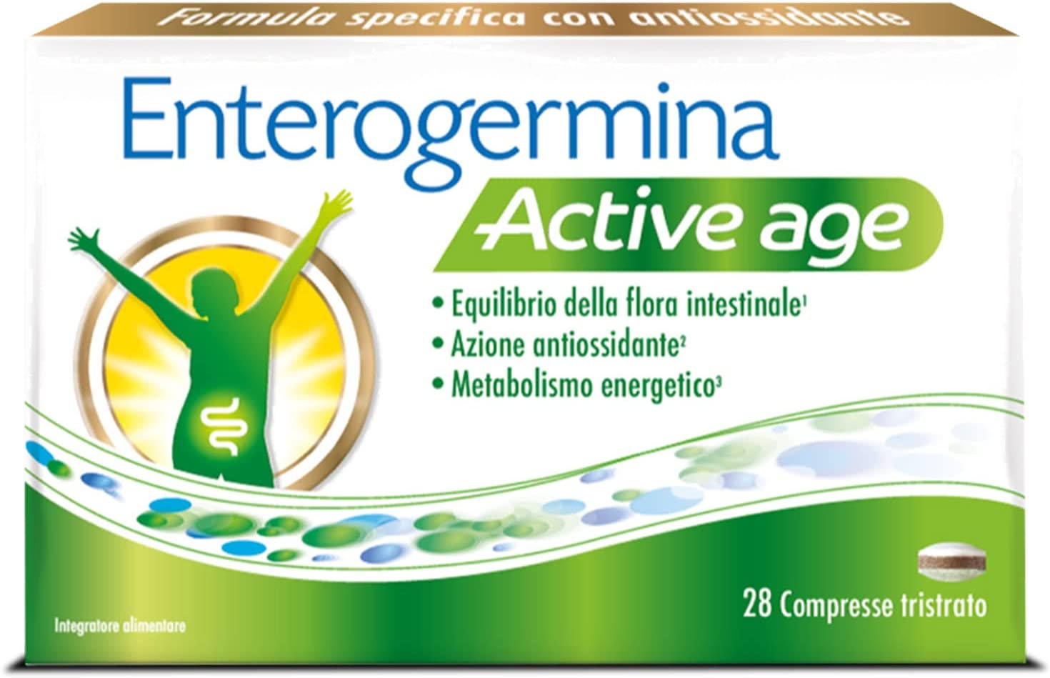 Active Age, Integratore Alimentare Con Probiotici (Fermenti Lattici), Ginkgo Bil