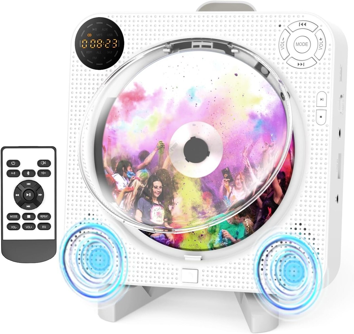 Portable CD Player with Bluetooth CD Player for Home, Rechargeable
