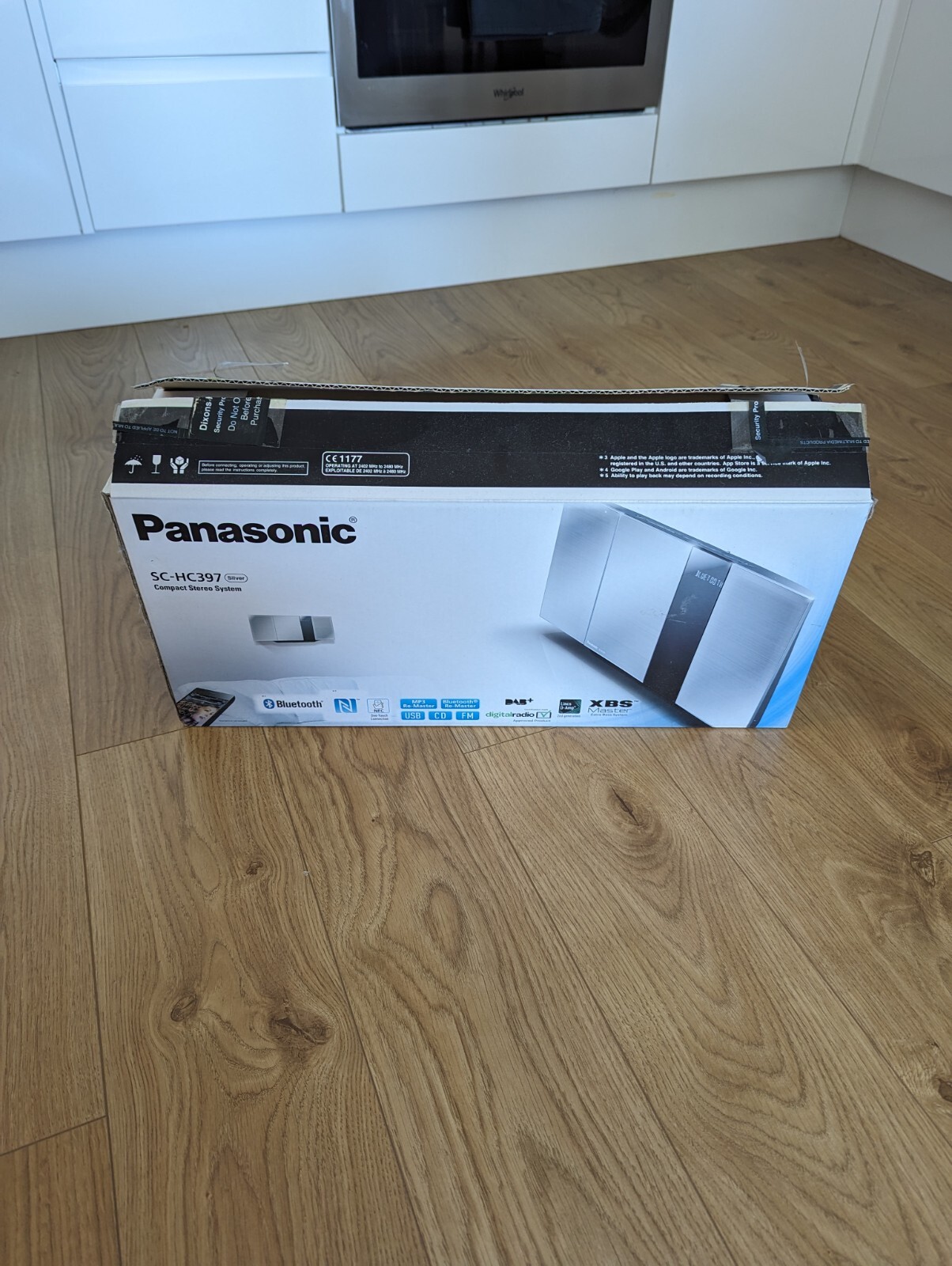 Panasonic SCHC397 Wireless Flat Panel HiFi System Grey