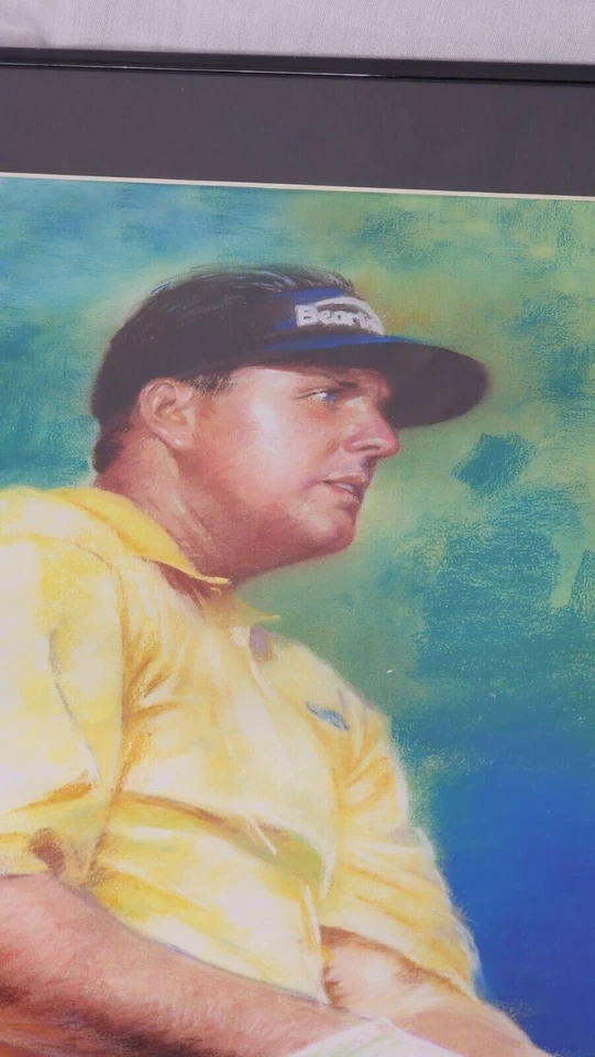 PHIL MICKELSON Golf ART Memoribilia 16" X 20" Hermosa impresión Firmada Haiyan 2006 Foto 3 de 4