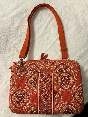 Vera Bradley Quilted iPad /Tablet Bag Hard Shell Case Paprika Orange - Picture 2 of 5