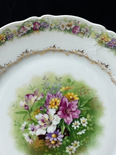 C T Altwasser Carl Tielsch C.T. Germany 8-3/8" Scalloped Plate Dish Flowers - Picture 6 of 7