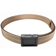 NEW Ares Gear - Aegis 1.5" GEN2 Belt Coyote Brown Webbing, Black Buckle XS 30"