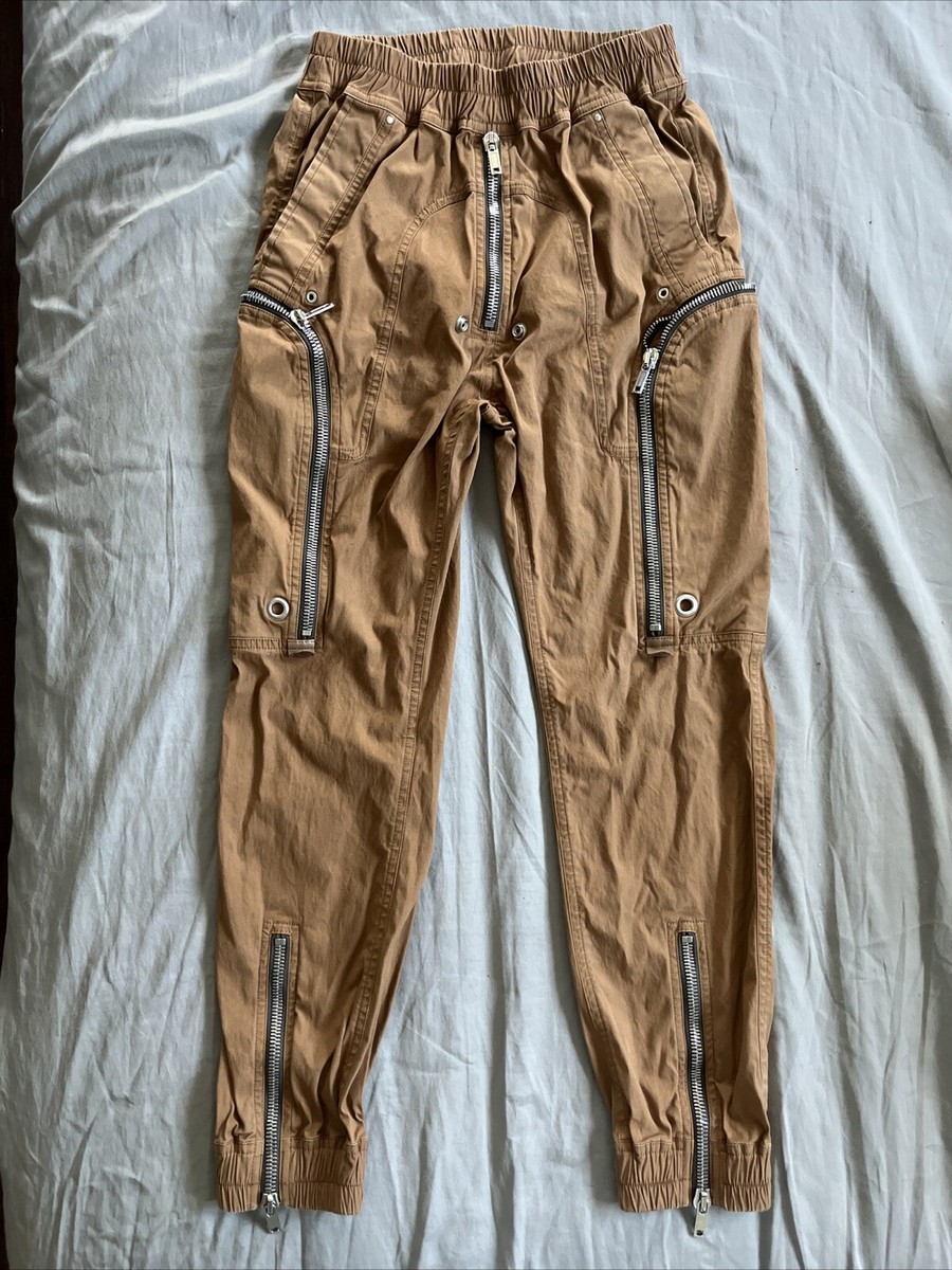 Rick Owens Bauhaus Zip Cargo Pants Brown Italy Size: See Rick Owens Bauhaus Zip Cargo Pants Brown Italy Size: See