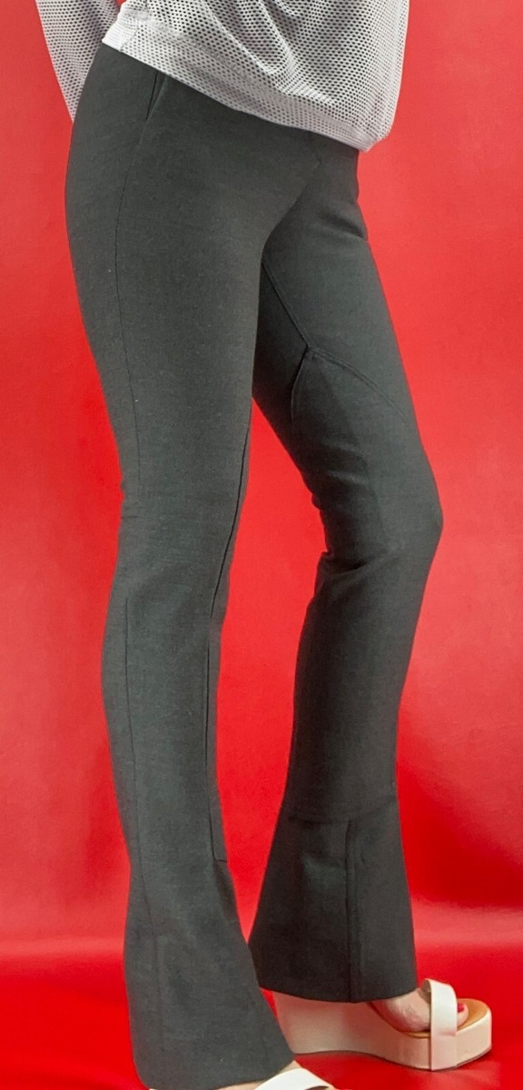 Vintage Prada Stirrup Charcoal Wool Blend Flared Leg Pants Vintage Prada Stirrup Charcoal Wool Blend Flared Leg Pants